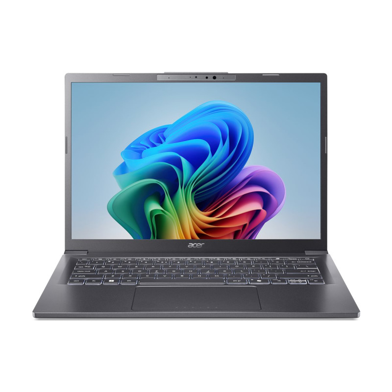 Acer Aspire 14 AI A14-52M - Copilot+ PC - diseño de bisagra en 180 gra