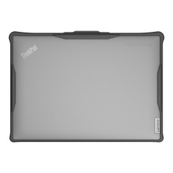 InfoCase - Carcasa para portátil - resistente - negro, transparente