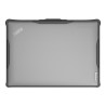 InfoCase - Carcasa para portátil - resistente - negro, transparente