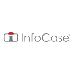 InfoCase - Carcasa para portátil - resistente - negro, transparente