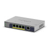 NETGEAR GS105P - Conmutador - sin gestionar - 1 x 10/100/1000 + 4 x 10