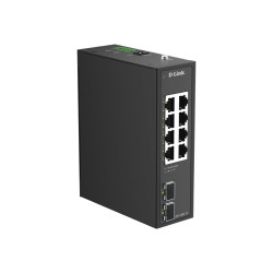 D-Link DIS 100G-10 - Conmutador - sin gestionar - 8 x 10/100/1000 + 2