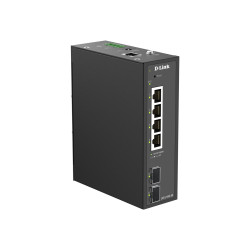 D-Link DIS 210G-06 - Conmutador - industrial - inteligente - 6 x 10/10
