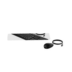 HP 225 - Juego de teclado y ratón - ambidextro, diseño de 3 zonas, rec