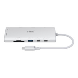 Docking USB Tipo-C D-Link DUP-A01/ 1xUSB/ 2xUSB Tipo-C/ 2xHDMI 4K/ 1xR