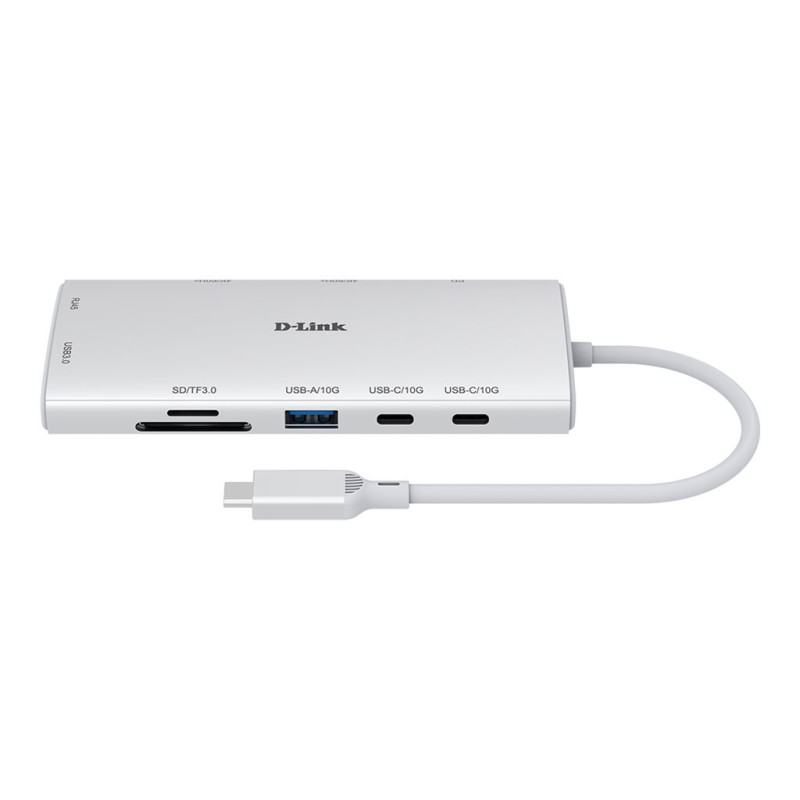 Docking USB Tipo-C D-Link DUP-A01/ 1xUSB/ 2xUSB Tipo-C/ 2xHDMI 4K/ 1xR