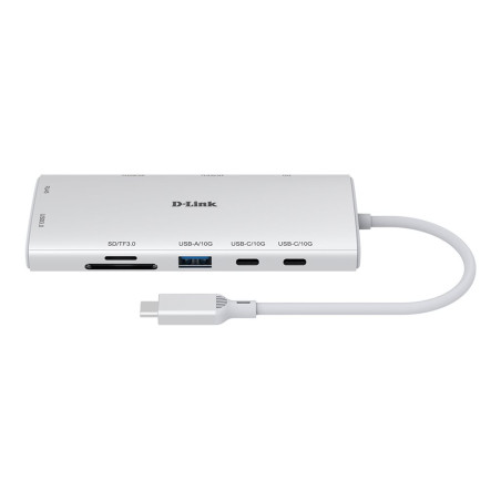 Docking USB Tipo-C D-Link DUP-A01/ 1xUSB/ 2xUSB Tipo-C/ 2xHDMI 4K/ 1xR