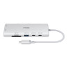 Docking USB Tipo-C D-Link DUP-A01/ 1xUSB/ 2xUSB Tipo-C/ 2xHDMI 4K/ 1xR