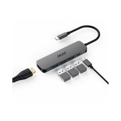 Acer 5-in-1 Type-C Dongle - Estación de conexión - USB-C - HDMI - para
