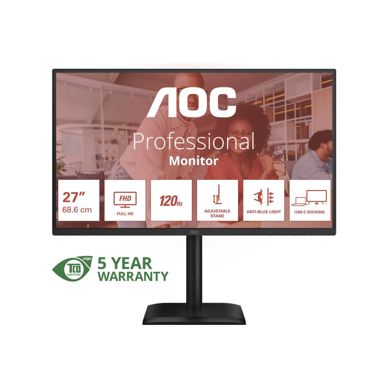 AOC 27E4CV - Monitor LED - 27" - 1920 x 1080 Full HD (1080p) @ 120 Hz