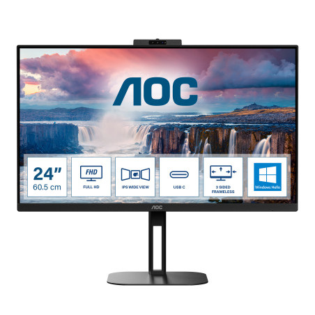 24V5CW/BK 24" 1920x1080 USBC HDMI DP