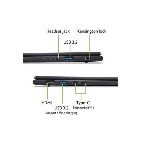 Acer TravelMate P6 14 AI TMP614-54T-TCO - Copilot+ PC - diseño de bisa