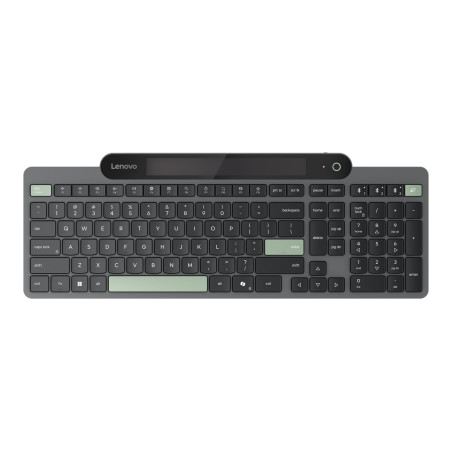 Lenovo - Teclado - self-charging - inalámbrico - Bluetooth 5.1 - QWERT