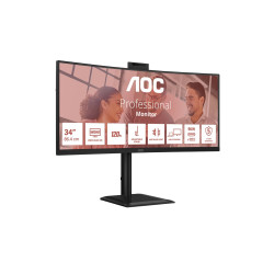 CU34E4CW ,34' 21:9 VA 120Hz 3440x1440 HAS 180mm HDMI x 2x 2.1 TMDS DP