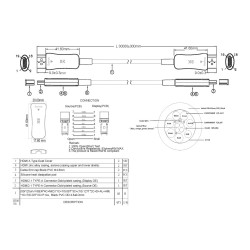 8K a 60 hz - HDMI versión 2.1 - 48 Gbps - doble blindaje - conectores