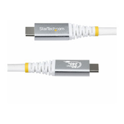 Cable USB4 1M - Usb-c Certificado Usb-if 80GB Blanco | APLIUM