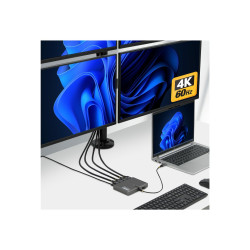 StarTech.com - Estación de conexión - para portátil - USB-C - 4 x HDMI