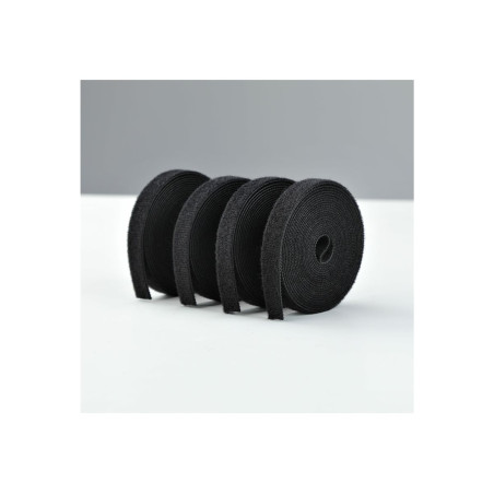 StarTech.com - Cierre de velcro - 4.6 m - negro (paquete de 4)
