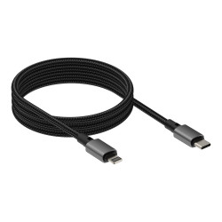 VISION - Cable Lightning - USB-C macho a Lightning macho - 1 m - negro