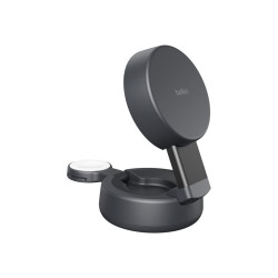 UltraCharge 25w Qi2 Compact 2in1 for phone and watch, Charcoal