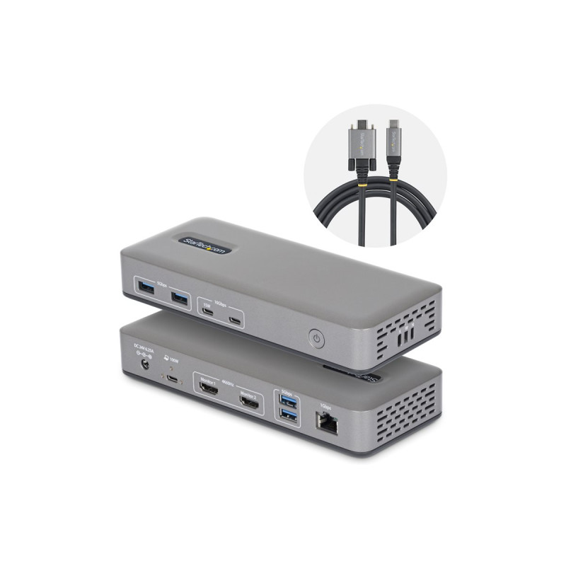 StarTech.com - Estación de conexión - para portátil - USB-C 3.2 Gen 2