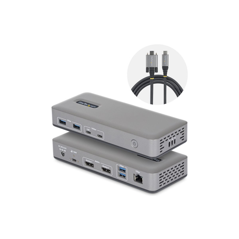StarTech.com - Estación de conexión - para portátil - USB-C 3.2 Gen 2