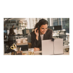 Jabra Evolve3 85 UC - Auricular - tamaño completo - Bluetooth - inalám