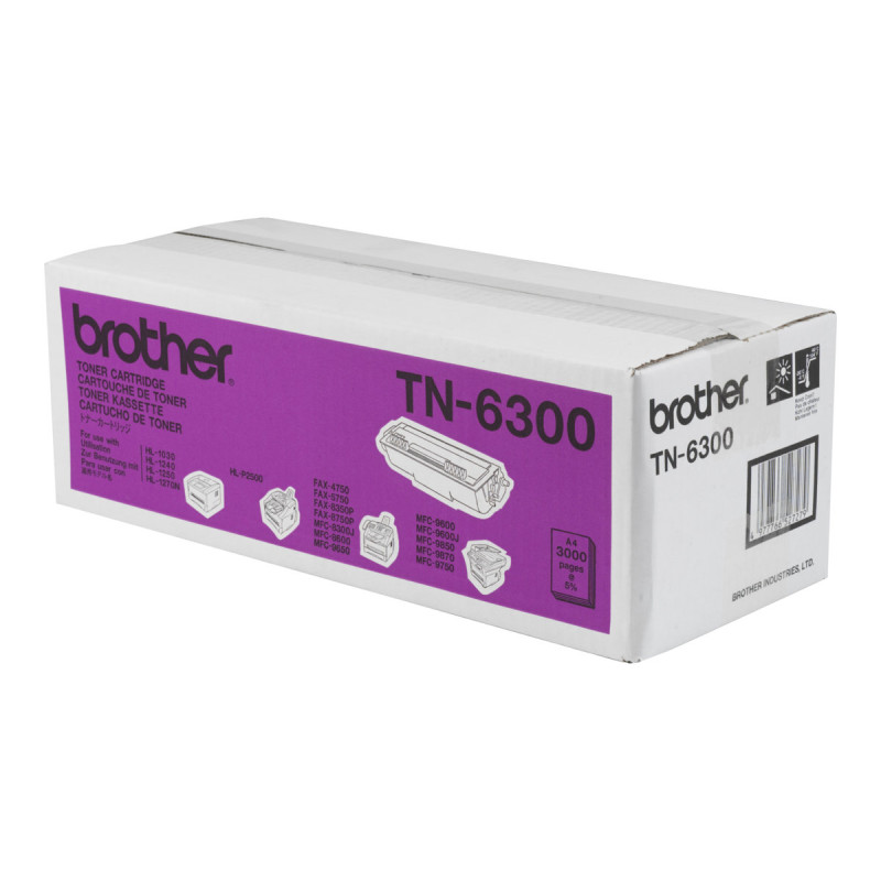Brother TN6300 - Alto rendimiento - negro - original - cartucho de tón