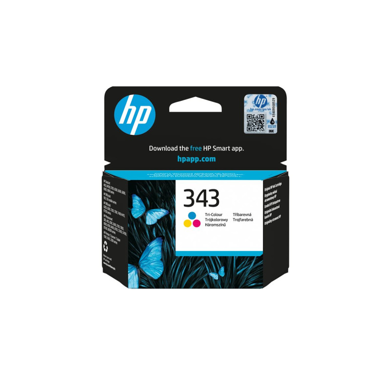 HP 343 - 7 ml - color (cian, magenta, amarillo) - original - cartucho