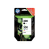 HP 300 - Paquete de 2 - negro, color (cian, magenta, amarillo) - origi