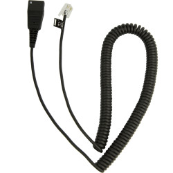 Cable QD Curled P6 - 2.0 m - 4P