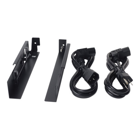 APC - Kit de montaje en bastidor de consola KVM - negro - 1U - Conform