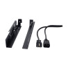 APC - Kit de montaje en bastidor de consola KVM - negro - 1U - Conform