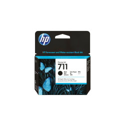 HP 711 - 80 ml - negro - original - cartucho de tinta - para DesignJet