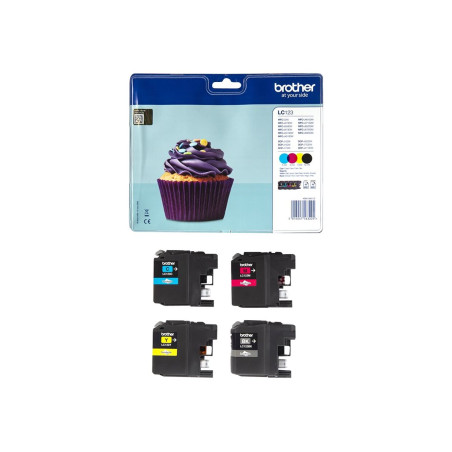 Cartucho de Tinta Original Brother LC-123 Multipack/ Cian/ Magenta/ Am