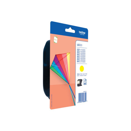 Brother LC223YBP - Amarillo - original - blíster - cartucho de tinta -