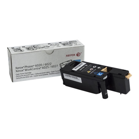Xerox WorkCentre 6027 - Cián - original - cartucho de tóner - para Pha
