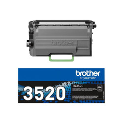 Brother TN3520 - Negro - original - cartucho de tóner - para Brother H