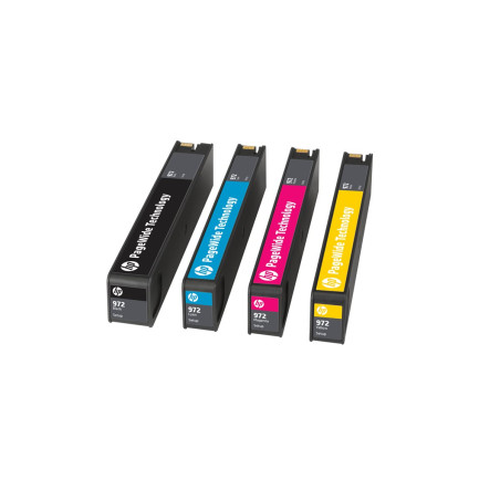 HP 973X - Alto rendimiento - cián - original - PageWide - cartucho de