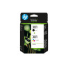 HP 301 - Paquete de 2 - negro, color (cian, magenta, amarillo) - origi
