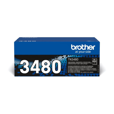 Tóner Original Brother TN-3480 Alta Capacidad/ Negro