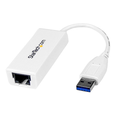 Adaptador De Red Ethernet USB 3.0 Gigabit Nic RJ45 Blanco | APLIUM