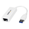 Adaptador De Red Ethernet USB 3.0 Gigabit Nic RJ45 Blanco | APLIUM