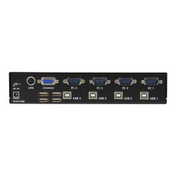 StarTech.com Conmutador Switch Profesional KVM 4 Puertos Vídeo VGA - U