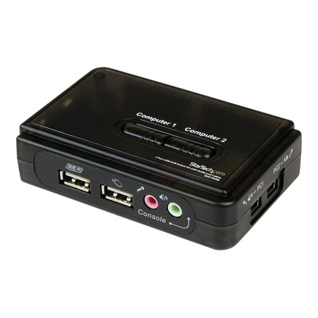 StarTech.com Juego Conmutador KVM 2 puertos todo incluido - USB - Audi