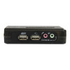 StarTech.com Juego Conmutador KVM 2 puertos todo incluido - USB - Audi