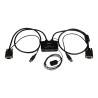 Switch Conmutador Kvm De Cable 2 Puertos VGA Alimentacion US | APLIUM