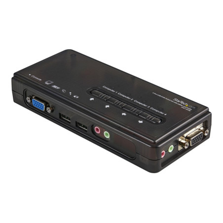 StarTech.com Juego de Conmutador Switch KVM 4 Puertos Vídeo VGA USB 2.