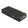 StarTech.com Juego de Conmutador Switch KVM 4 Puertos Vídeo VGA USB 2.