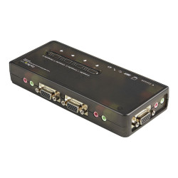 StarTech.com Juego de Conmutador Switch KVM 4 Puertos Vídeo VGA USB 2.